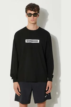 NEIGHBORHOOD Longsleeve bawełniany NH . Tee Longsleeve-2 kolor z nadrukiem 241PCNH.LT02