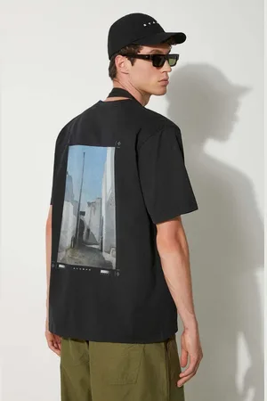 STAMPD T-shirt bawełniany Moroccan City Vintage męski kolor z nadrukiem SLA-M3332TE-BLK