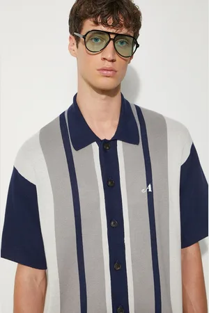 AWAKE NY Kardigan Knit Camp Collar męski kolor SP24-KN005