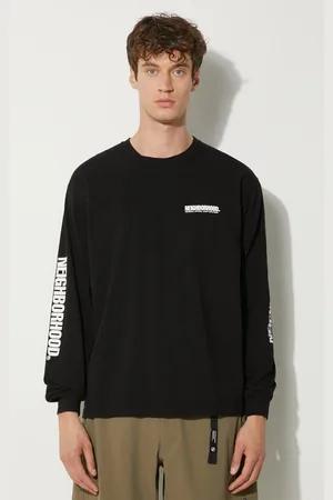 NEIGHBORHOOD Longsleeve bawełniany kolor z nadrukiem 241PCNH.LT01