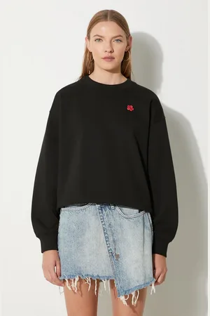 Kenzo Bluza bawełniana Boke Crest Classic damska kolor z aplikacją FE62SW1614MF.99J