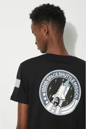Alpha Industries T-shirt bawełniany Space Shuttle T kolor z nadrukiem 176507.03