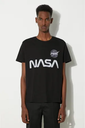 Alpha Industries T-shirt bawełniany x NASA kolor z nadrukiem 178501.03