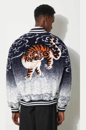Kenzo Kurtka bomber Cloud Tiger Bomber męski przejściowa FE68BL2004FA.MU