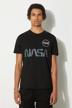 Alpha Industries T-shirt bawełniany kolor z nadrukiem 178501RR.03-Black