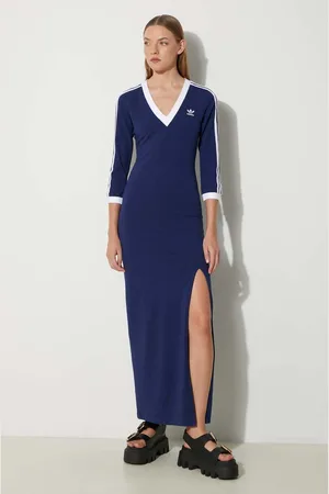 adidas Sukienka kolor maxi dopasowana IP2987