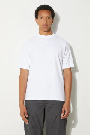 Drôle de Monsieur T-shirt bawełniany Slogan Classique męski kolor z nadrukiem PERM-TS202-CO002-OPW