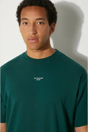 Drôle de Monsieur T-shirt bawełniany Le T-Shirt Slogan Classique męski kolor z nadrukiem PERM-TS202-CO002-DGN
