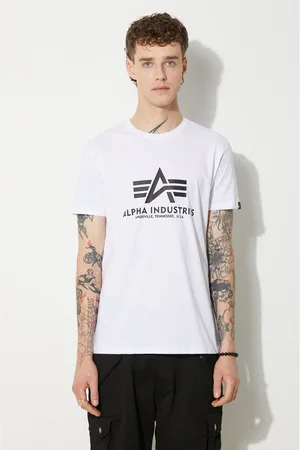 Alpha Industries T-shirt bawełniany Basic T-Shirt kolor z nadrukiem 100501.09