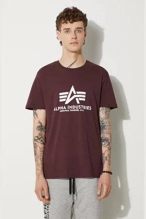 Alpha Industries T-shirt bawełniany Basic T-Shirt kolor z nadrukiem 100501.21