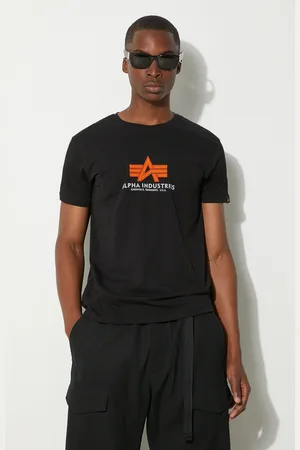 Alpha Industries T-shirt bawełniany kolor wzorzysty