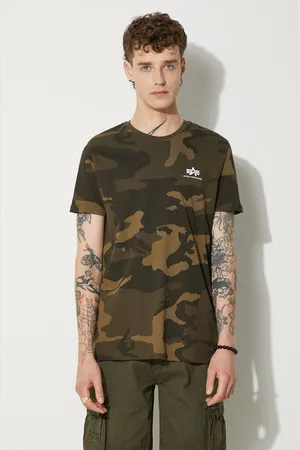 Alpha Industries T-shirt bawełniany męski kolor wzorzysty 188505C.239
