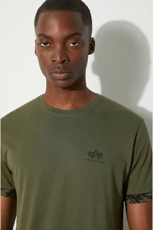 Alpha Industries T-shirt bawełniany kolor gładki 106509.634
