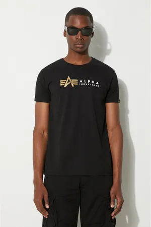 Alpha Industries T-shirt bawełniany Label kolor z nadrukiem 118502FP 03 118502FP.03