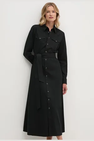 Ralph Lauren Sukienka bawełniana kolor maxi rozkloszowana