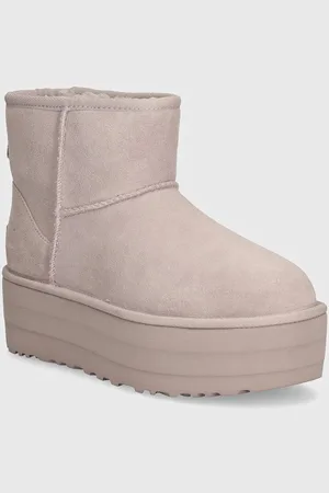 UGG śniegowce zamszowe Classic Mini Platform kolor 1134991-PSK