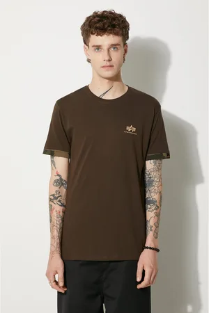 Alpha Industries T-shirt bawełniany kolor gładki 106509.415