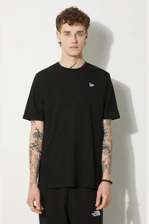 New Era T-shirt bawełniany kolor gładki