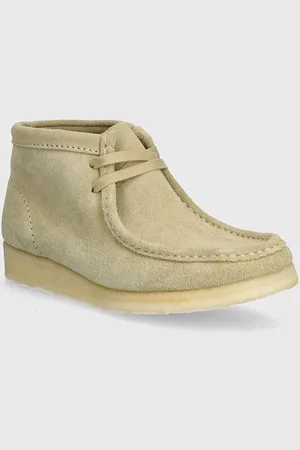 Clarks Półbuty zamszowe damskie kolor na płaskim obcasie
