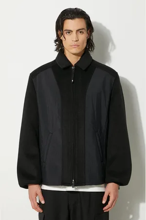 Y-3 Kurtka wełniana Melton kolor przejściowa oversize IW7505