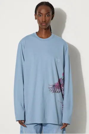 Y-3 Longsleeve bawełniany Graphic Longsleeve Tee kolor JD9844