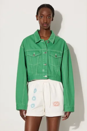 KSUBI Kurtka jeansowa Cropped damska kolor przejściowa oversize WPS23JK004