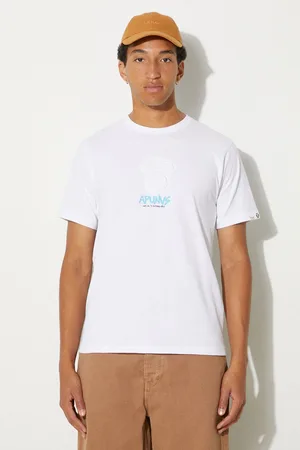 AAPE T-shirt bawełniany Basic Tee męski kolor z nadrukiem AAPTEM1452XXM