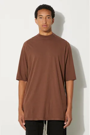 Rick Owens Rick Owens t-shirt bawełniany Jumbo T męski kolor gładki DU02D2274.RN