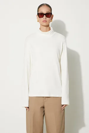 Carhartt Longsleeve Signature Mockneck damski kolor z golfem I034019.D6XX