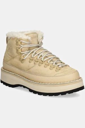 Diemme Botki zamszowe Sesto Shearling damskie kolor na platformie ocieplone DI23FWSEW-I01X061SND