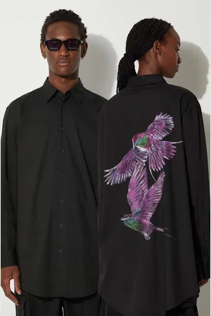Y-3 Koszula Graphic Shirt kolor relaxed z kołnierzykiem klasycznym JE9274