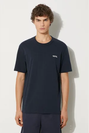 A.P.C. T-shirt bawełniany t-shirt boxy petit vpc męski kolor melanżowy COHBQ.H26391