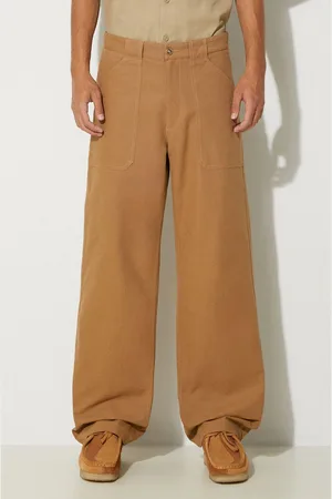 A.P.C. Spodnie bawełniane kolor proste COGBJ.H08422-CARAMEL