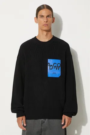 A-cold-wall* Sweter Patch Pocket Knit męski kolor ACWMK094-BLACK