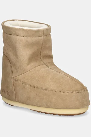Moon Boot śniegowce zamszowe Icon Low Nolace Suede kolor 80D1409400-L003