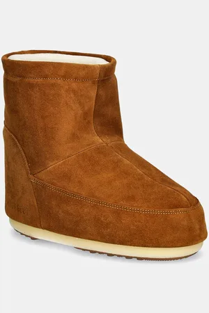 Moon Boot śniegowce zamszowe Icon Low Nolace Suede kolor 80D1409400-M008