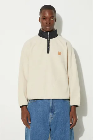 A.P.C. Bluza polarowa sweat island kolor gładka PSAIF.M27845