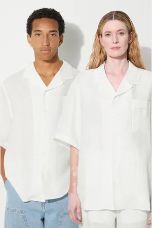 The Pangaia Koszula lniana DNA Linen Camp Collar Shirt kolor relaxed 10002046