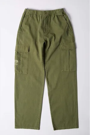 By Parra Spodnie bawełniane Alien Pants kolor w fasonie cargo 52152