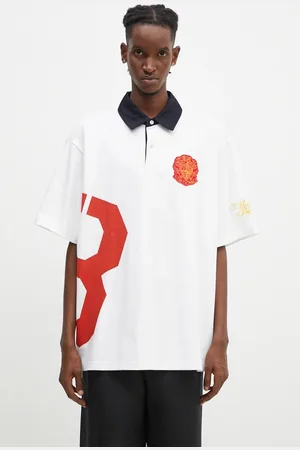 Billionaire Boys Club Polo bawełniane College Polo Shirt kolor z nadrukiem B24355