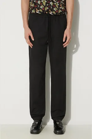 A.P.C. Spodnie bawełniane męskie kolor proste COERD.H08354-BLACK