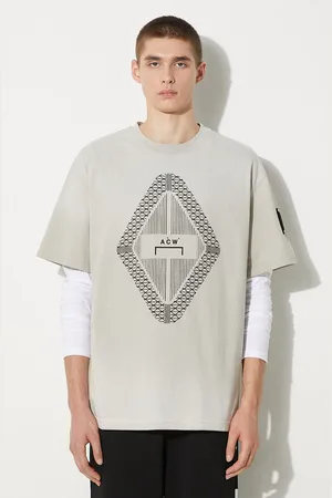 A-cold-wall* T-shirt bawełniany Gradient kolor z nadrukiem ACWMTS133-LIGHTGREY