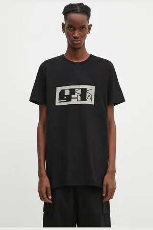Rick Owens Rick Owens t-shirt bawełniany Level T męski kolor z nadrukiem DU02D2250.RNEP2P