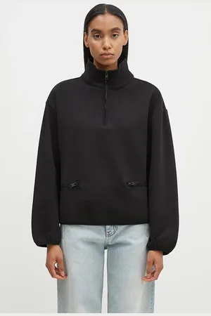 Woolrich Bluza Interlock Fleece Half Zip damska kolor gładka CFWWSW0136FRUT3865