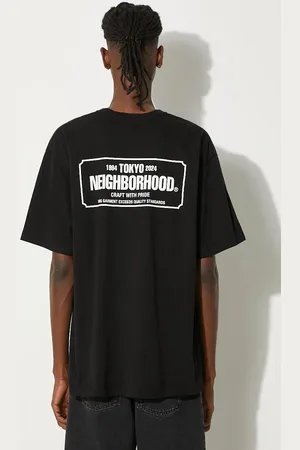 NEIGHBORHOOD T-shirt Tee SS-1 męski kolor gładki 241PCNH.ST01