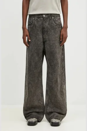 Rick Owens Rick Owens spodnie bawełniane Geth Jeans kolor proste DU02D2351.MO