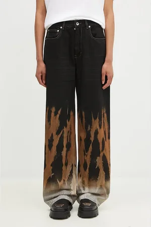 Rick Owens Owens jeansy Geth Jeans damskie high waist DS02D2305.BSUN