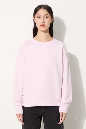 A.P.C. Bluza bawełniana Sweat Annie damska kolor gładka