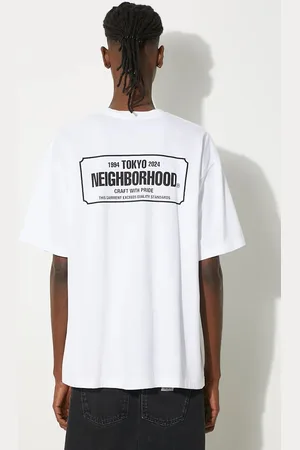 NEIGHBORHOOD T-shirt Tee SS-1 męski kolor gładki 241PCNH.ST01