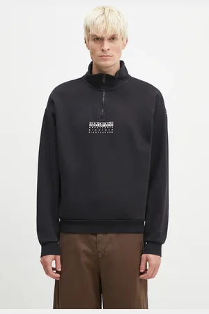 Napapijri Bluza bawełniana B-Premium Hz męska kolor z kapturem z nadrukiem NP0A4I6N9411